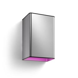 Philips Hue Resonate White and Color Ambiance Außenwandleuchte, silber