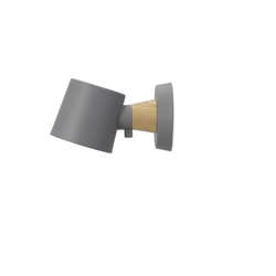 Rise Wandleuchte festverdrahtet, Grau