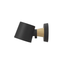 Rise Wandleuchte festverdrahtet, Schwarz