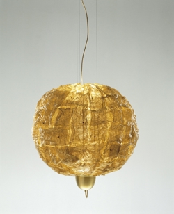 LICEO 70 Pendelleuchte Bronze Netzschirm