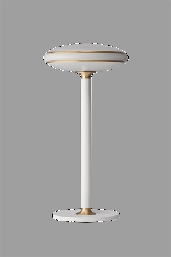 Ausstellungslampe: ØS1 Tischlampe, weiß/messing