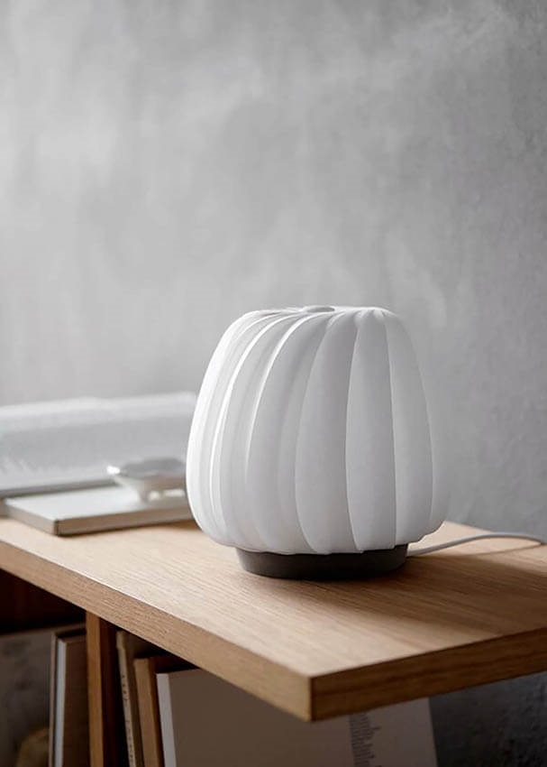 ST906 Mini Tischlampe, Papier/Weiß, 18 x 18 cm