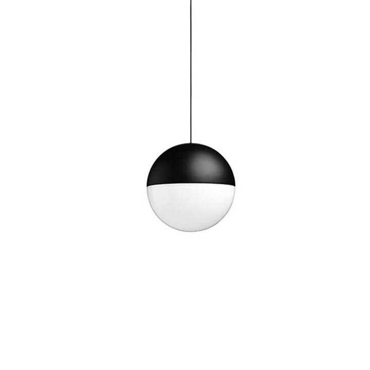 String Light sphere Pendelleuchte 22m mit Dimmer, schwarz