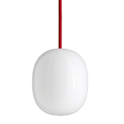 Super-Ei 150P Pendel, Opal/rote Leitung