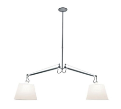 Tolomeo Sospensione Basculante 2 Bracci, Ø36 Pergament