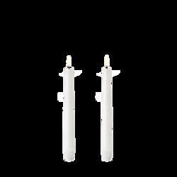 LED Stabkerzen, Nordic White, Smooth, 2er-Pack, 2,3x20,5 cm
