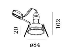 Deep 1.0 PAR16 Einbauspot, weiß