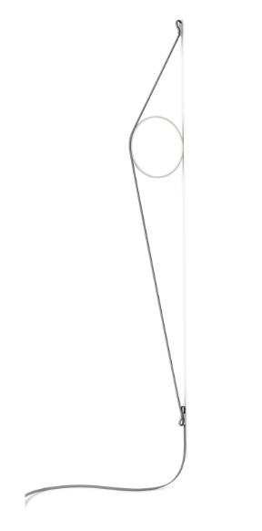 Wirering Wandleuchte, Grau/Weiß