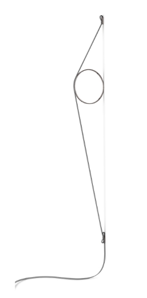 Wirering Wandleuchte, Grau/Schwarz