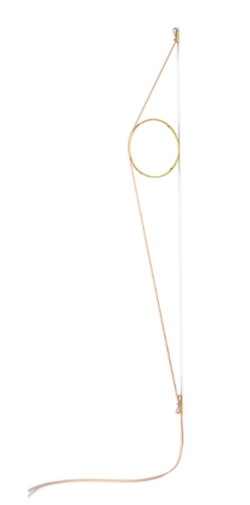 Wirering Wandleuchte, Pink/Gold