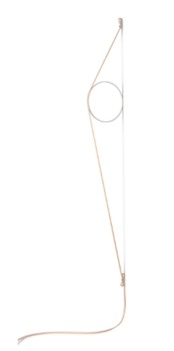 Wirering Wandleuchte, Pink/Weiß