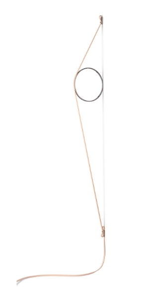 Wirering Wandleuchte, Pink/Schwarz