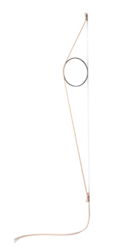 Wirering Wandleuchte, Pink/Schwarz